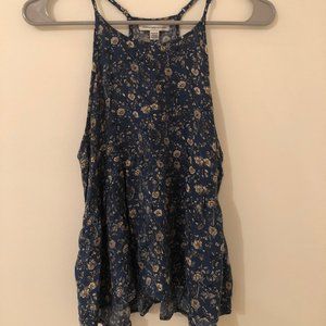 American Eagle High neck floral top